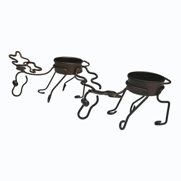 4 PartyLite Woodland Creatures Metal Reindeer / Moose Tealight Candle Holders - Picture 4 of 12